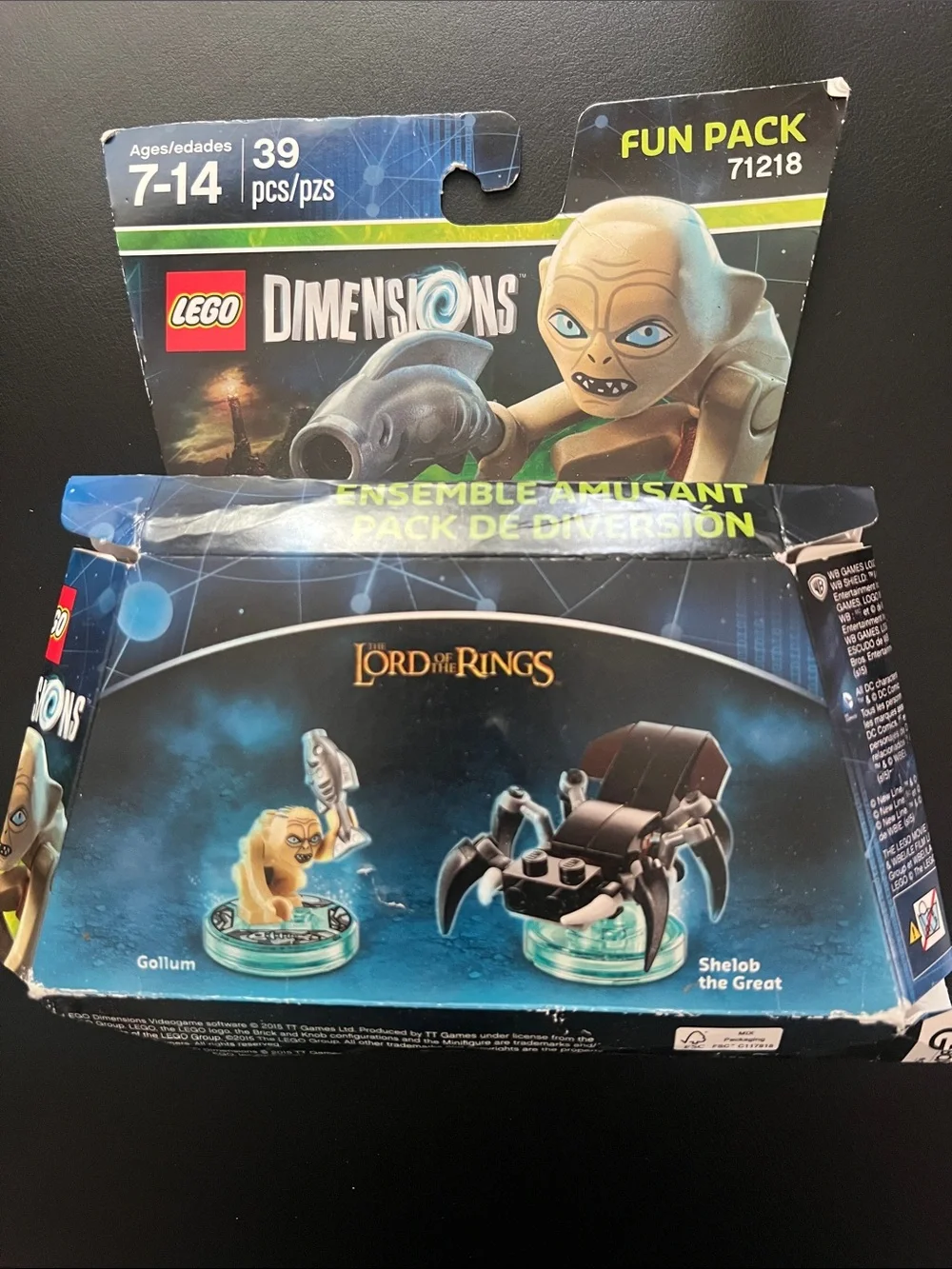 Lego Dimensions Lord of the Rings Fun Pack Gollum & Shelob (71218) NEW